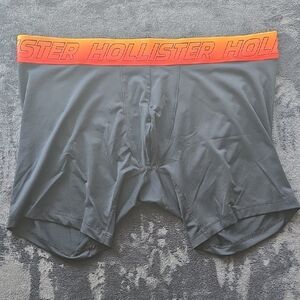 Hollister Black Boxer Briefs with Orange Waistband